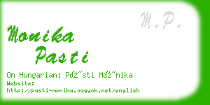 monika pasti business card